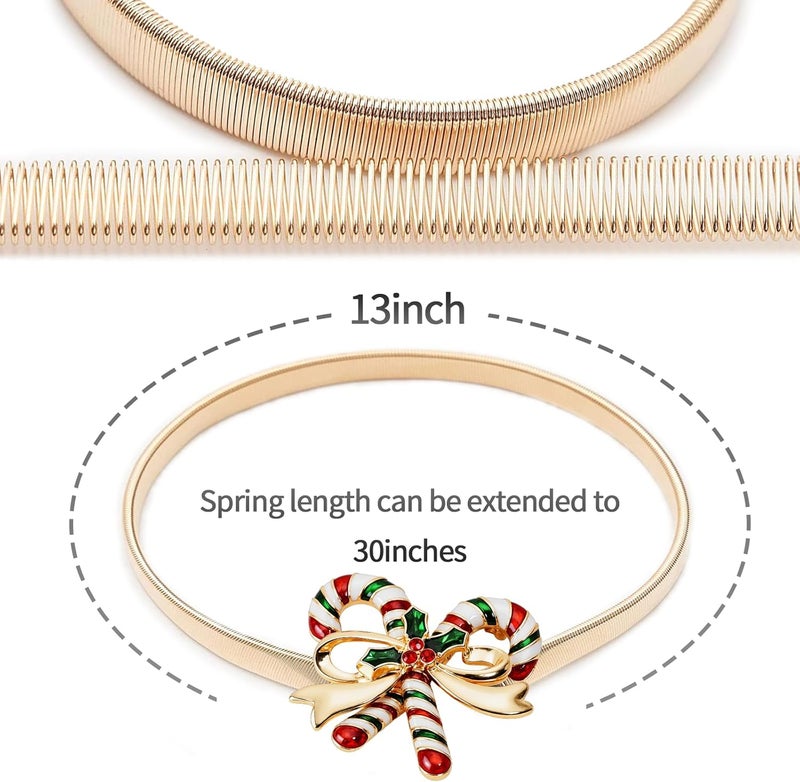LLPMutu 4 Pack Christmas Curtain Tieback Buckle Aluminum Alloy Spring Design Curtain Holdback Carving Design Christmas Curtain Ties for Drapes Curtain Ties Backs Modern Christmas Decor (Crutch) - Image 5